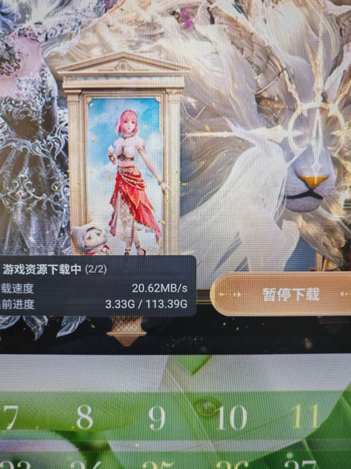 下载游戏资源1/2时只有1G我就觉得不可能截图