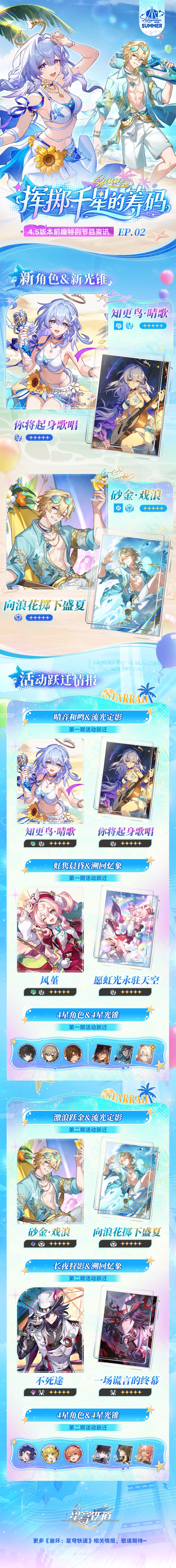 【快讯】4.5版本挥掷千星的筹码前瞻落幕 2