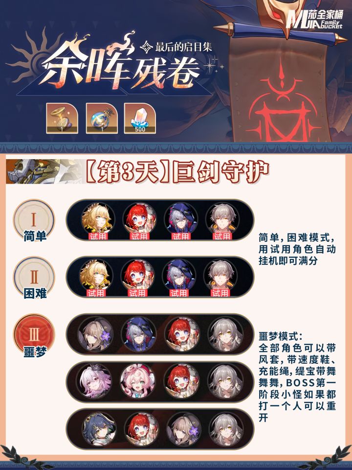 星铁3.8「余晖残卷」第三关活动攻略截图