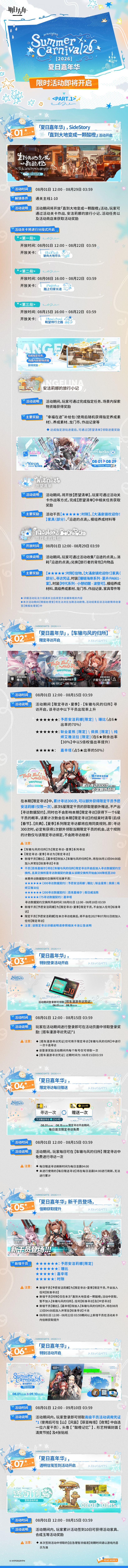 夏日嘉年华!零号公路SideStory限时开启 1