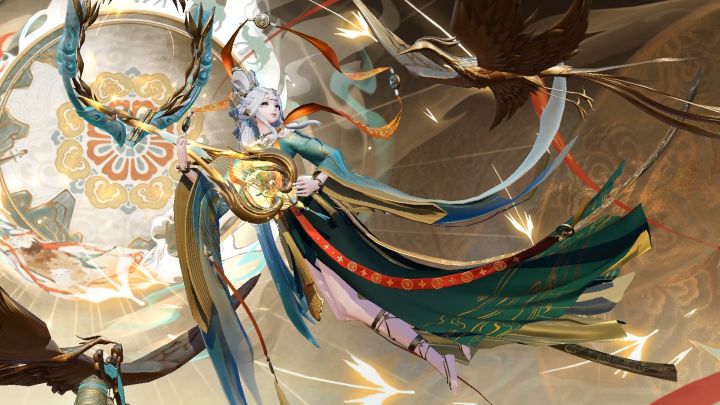 【皮肤展示】紧那罗全新祈霄玉晏系列限定皮肤「天璇卿律」截图