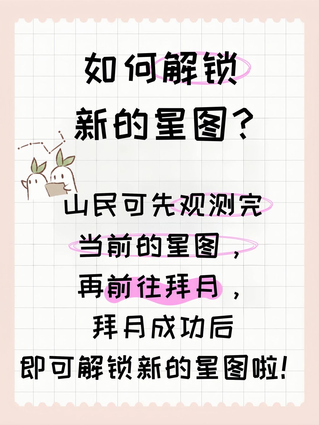如何解锁新的星图? 2