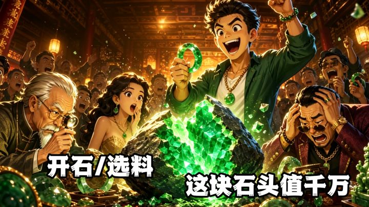 开石选料,这块石头值千万截图