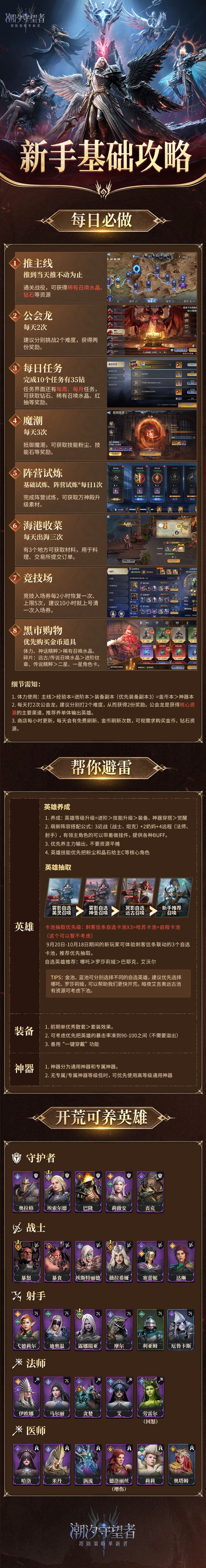 萌新攻略!每日必做&开荒蓝紫卡推荐 1