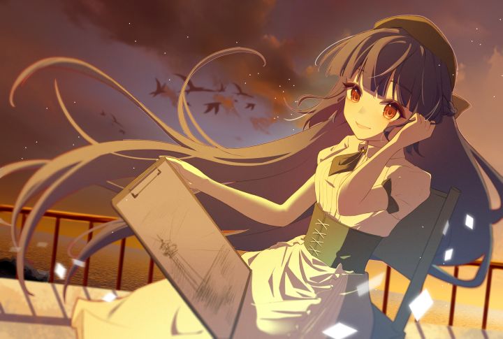 国产galgame《箱庭青春》女主-白由潮角色单曲《白色告别》截图