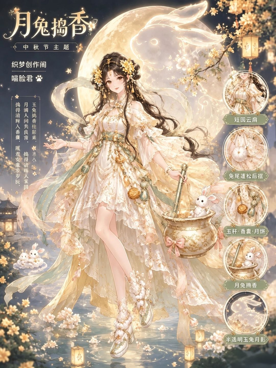 游戏设计稿|🐇《月兔捣香》中秋系列 1