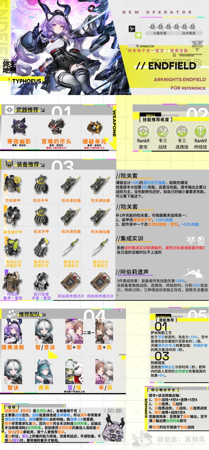 【提弗洛斯】配队/配装一图流截图