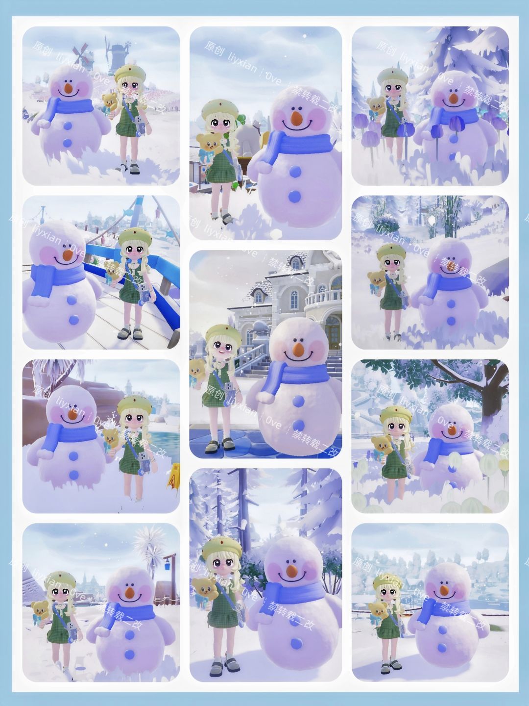 【心动小镇】一起来堆雪人吧！(附11个点位) 1