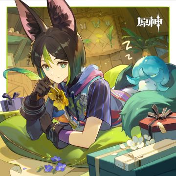 提纳里生日快乐｜课堂上和蕈兽一样呼呼大睡的家伙可得紧张起来咯