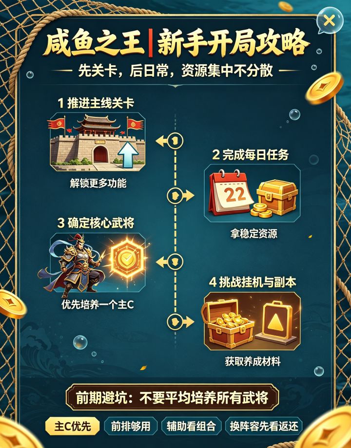 咸鱼之王新手攻略教程截图