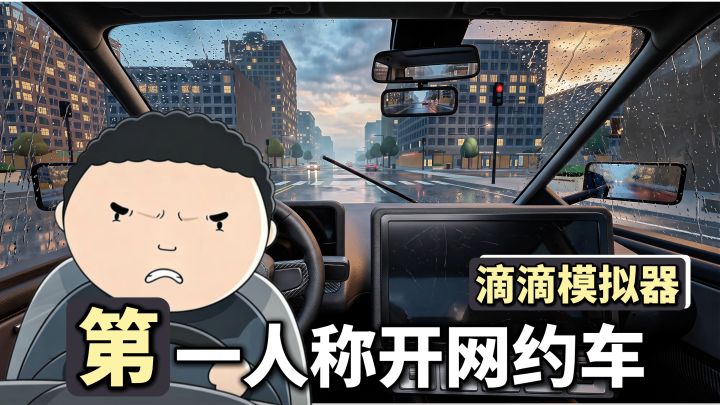 第一人称开车+网约车模拟器→开启接单人生成为网约车单王啦!截图