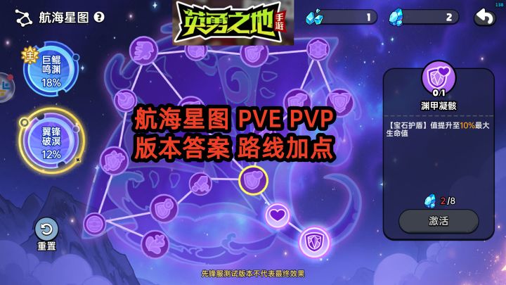 S1航海星图加点版本答案 PVE/PVP路线推荐两种截图