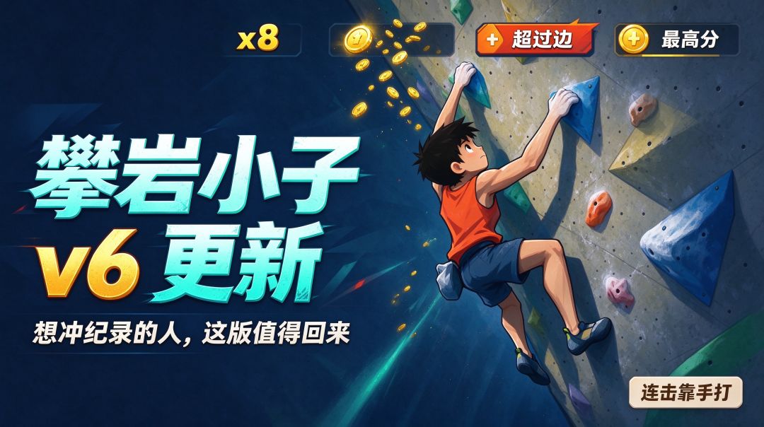 🏔️攀岩小子v6:想冲纪录的人,这版值得回来 1