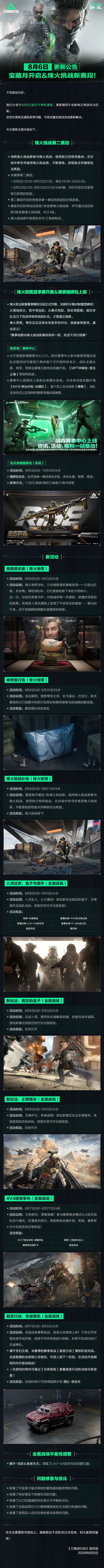 全新模式登场！三角洲行动不停机更新速览 2