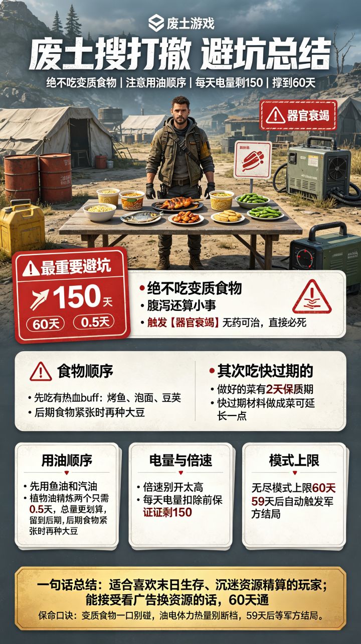 废土搜打撤 避坑总结:变质食物一口别碰截图