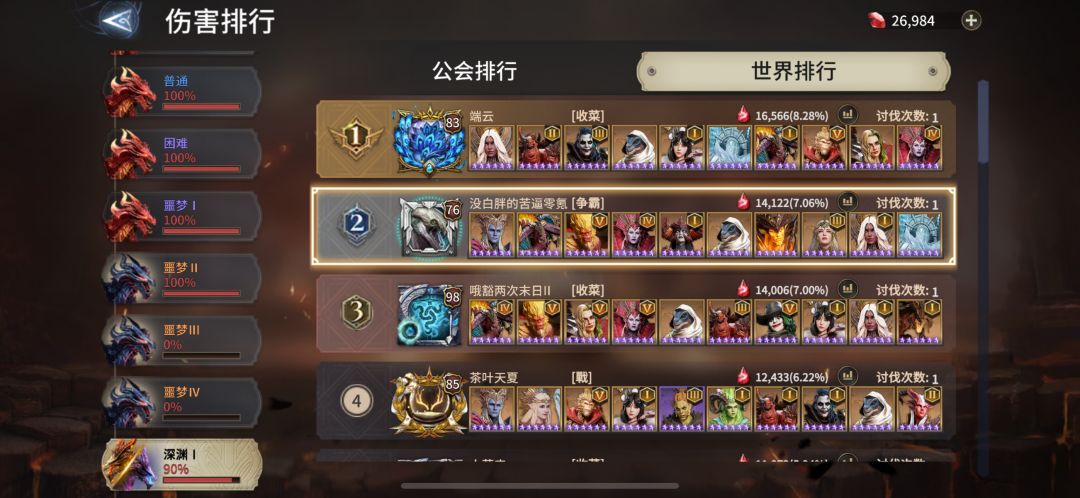 零氪玩家龙五记录 12