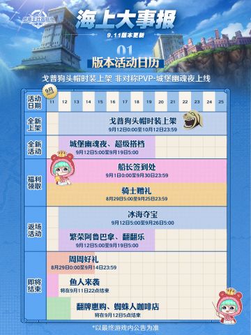 海上大事报｜全新玩法城堡幽魂夜即将上线！