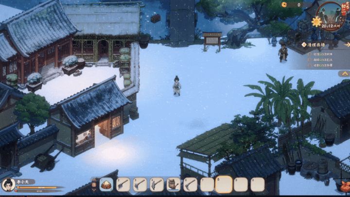 ❄️天气太热,游戏里下场雪降降温截图
