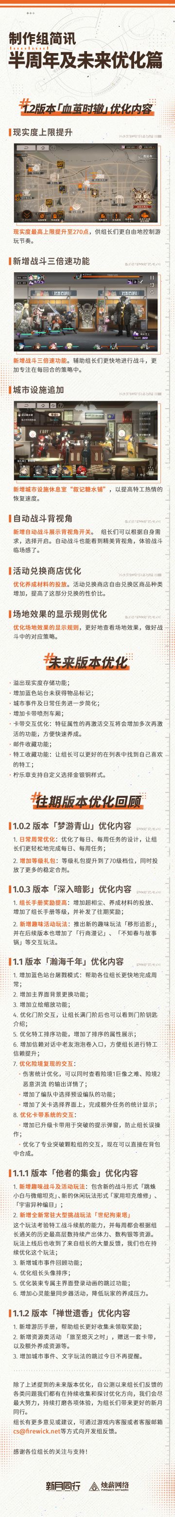 制作组简讯 | 半周年及未来优化篇