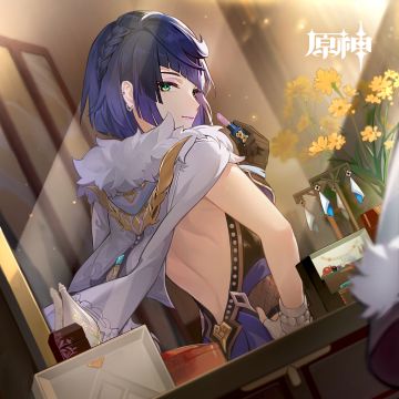 夜兰生日快乐｜随我来吧，二楼已经备好了雅座。