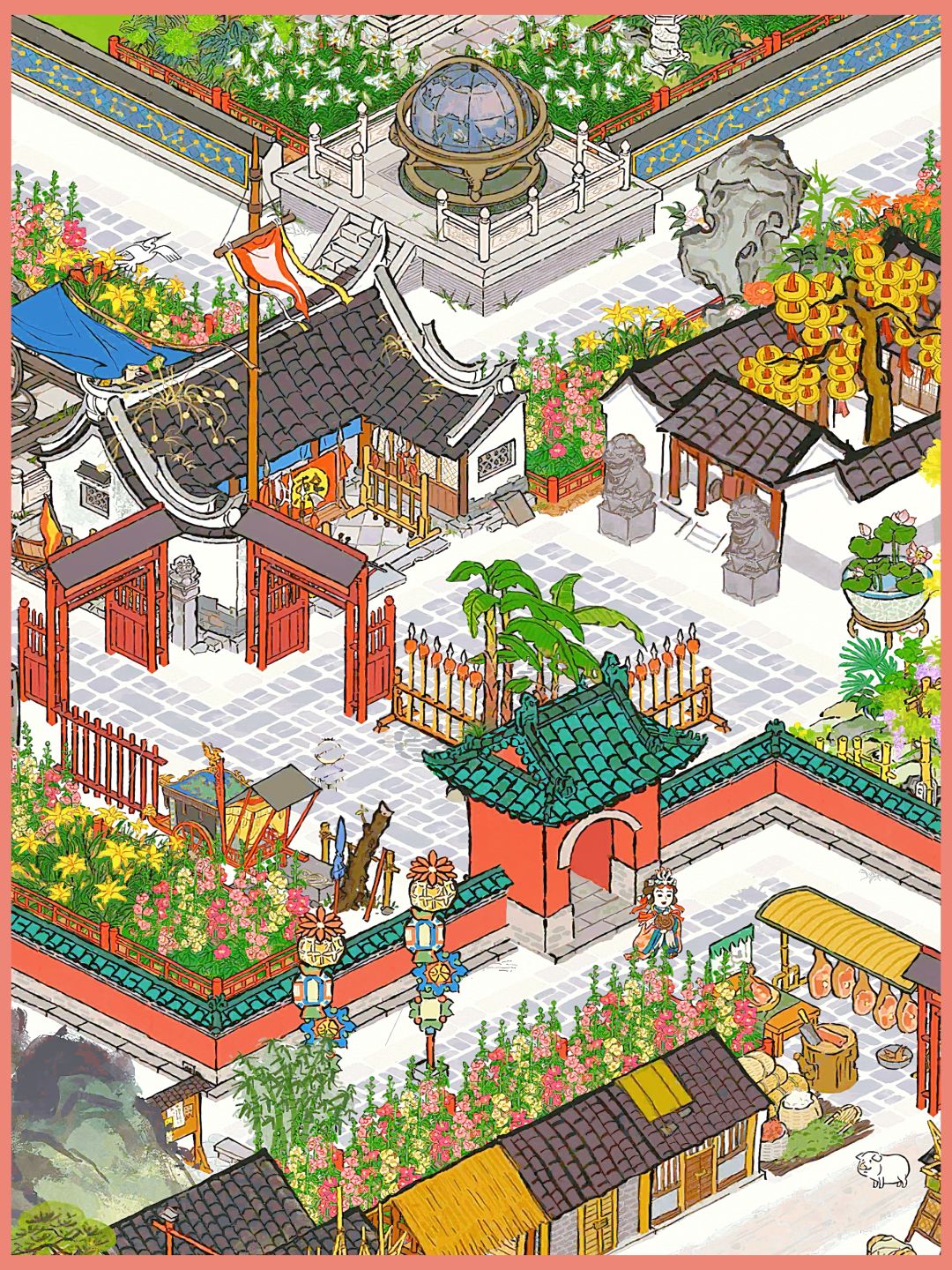 鸡鸣山官府税课司布局 2