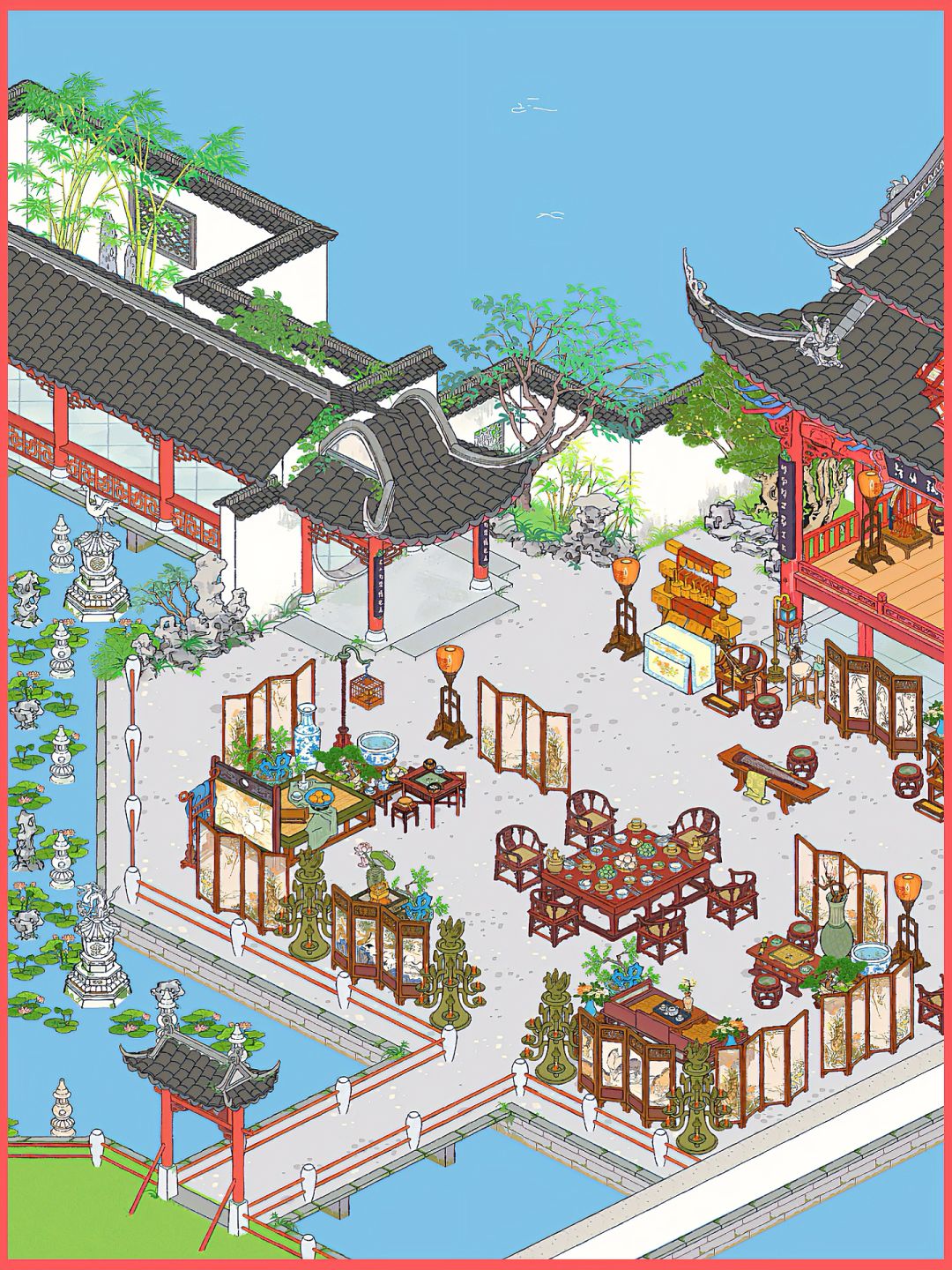 杭州府·宅邸·室外戏园子·全布局 2