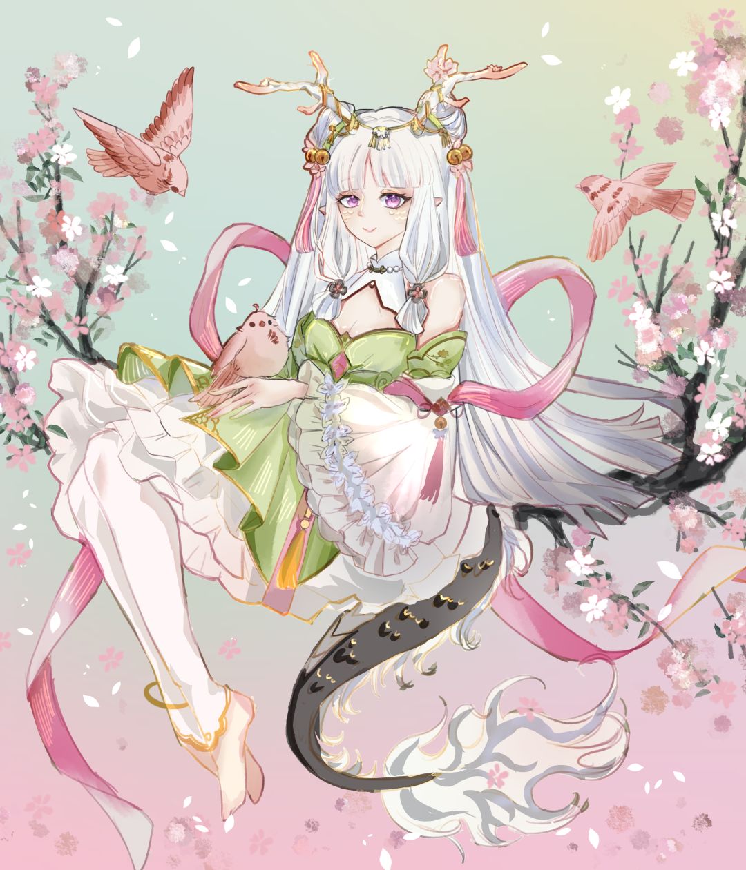 【同人绘画】春天一般的小精灵 2