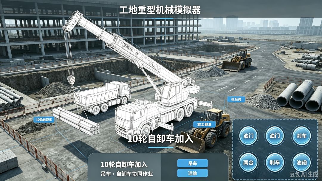 大件运输加工地吊车施工玩法 2