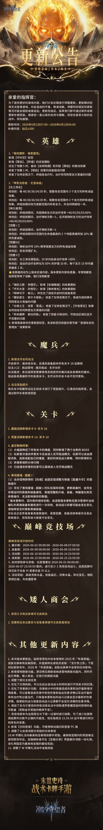 更新公告丨6月1日