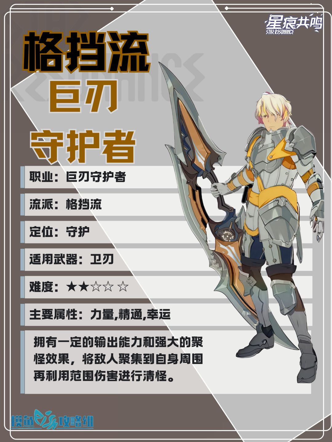 巨刃守护者格挡流职业培养攻略 2
