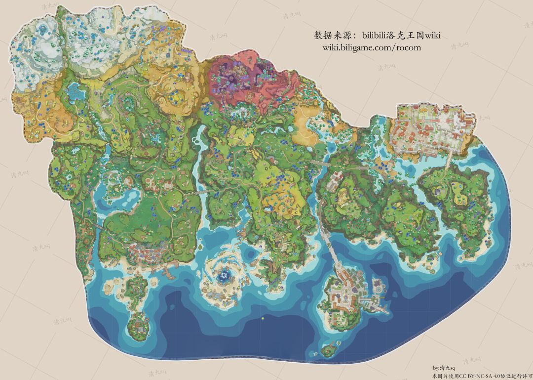 洛克王国完整资源地图 2