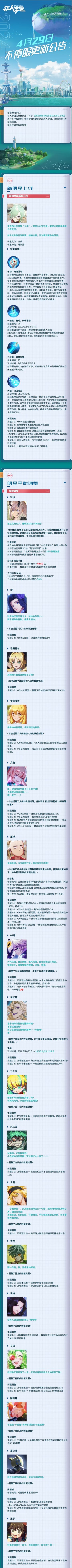 #非人学园##S24：西土来客#
【4月29日不停服更新公告】重点如下~
⭐全新【突袭】明星赫菲斯正式上线！
⭐明星平衡调整：玲珑、持、埃斯特尔等调整，赵狸狸、帝皇侠、平和岛静雄等降温，赤、钟衡、判官等升温；
⭐活动预告：4月29日4:00-5月21日23:59，“火焰，长暖凡世”活动开启！参与活动收集道具可兑换专属奖励，购买赫菲斯限定礼包可得祈愿签和五色石！
⭐学期故事更新：4月29日更新后，新