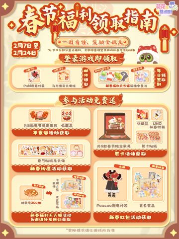 春节一图流指南👉奖励怎么领？看这篇就够！