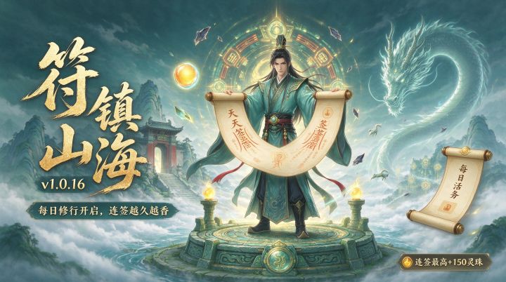 【符镇山海 · v1.0.16】每日修行开启,截图