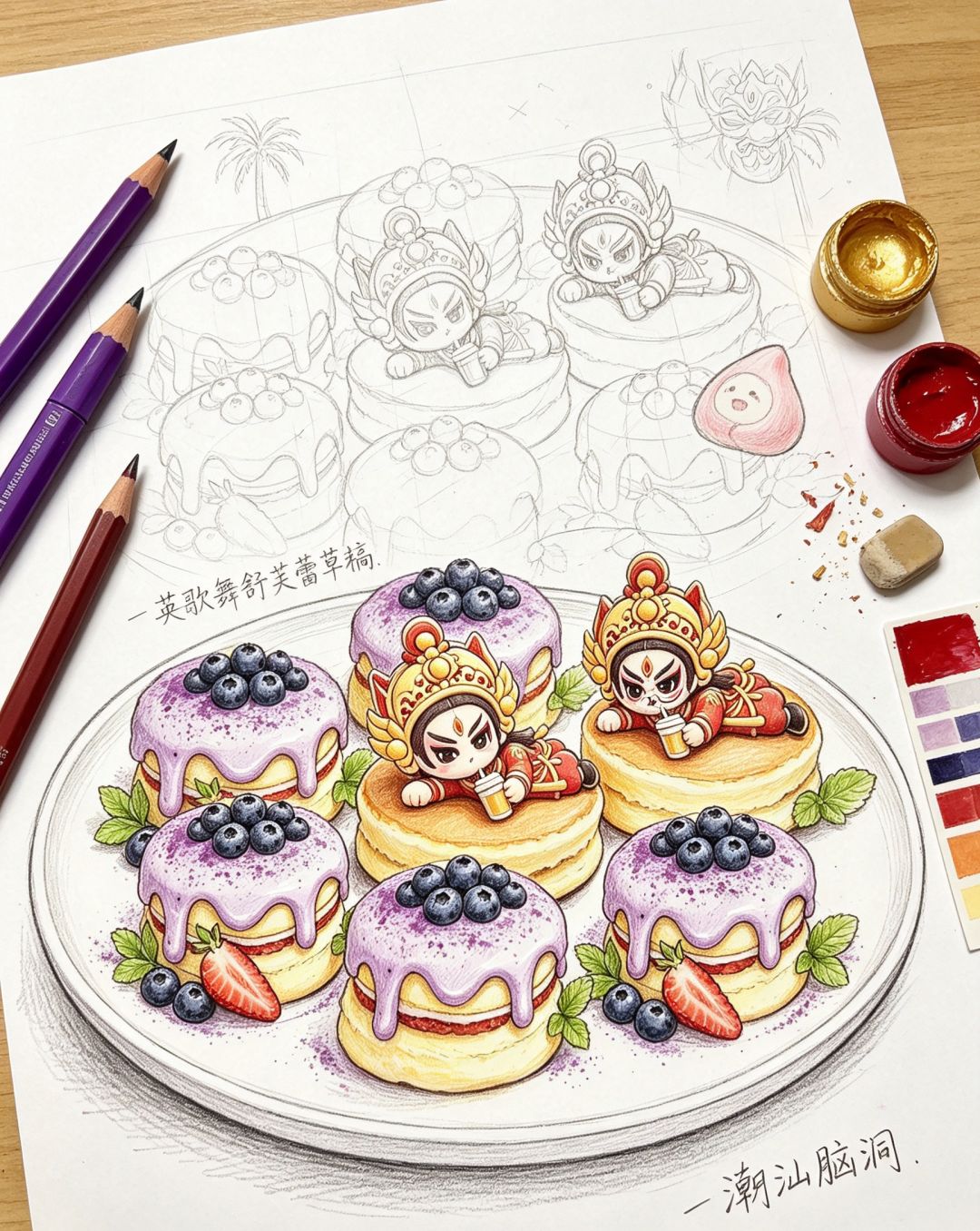 甜品师做游戏英歌舞蓝莓舒芙蕾这反差萌我锁 1
