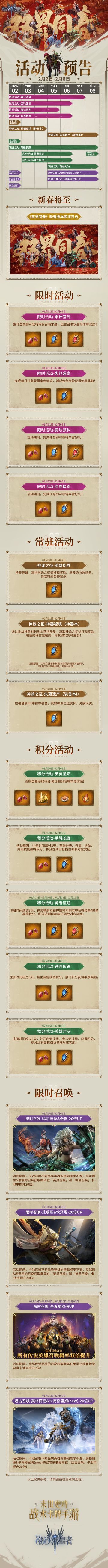 本周活动预告丨02月02日-02月08日