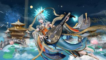 【皮肤展示】紧那罗全新应援大赛优胜皮肤「晚音拂月」