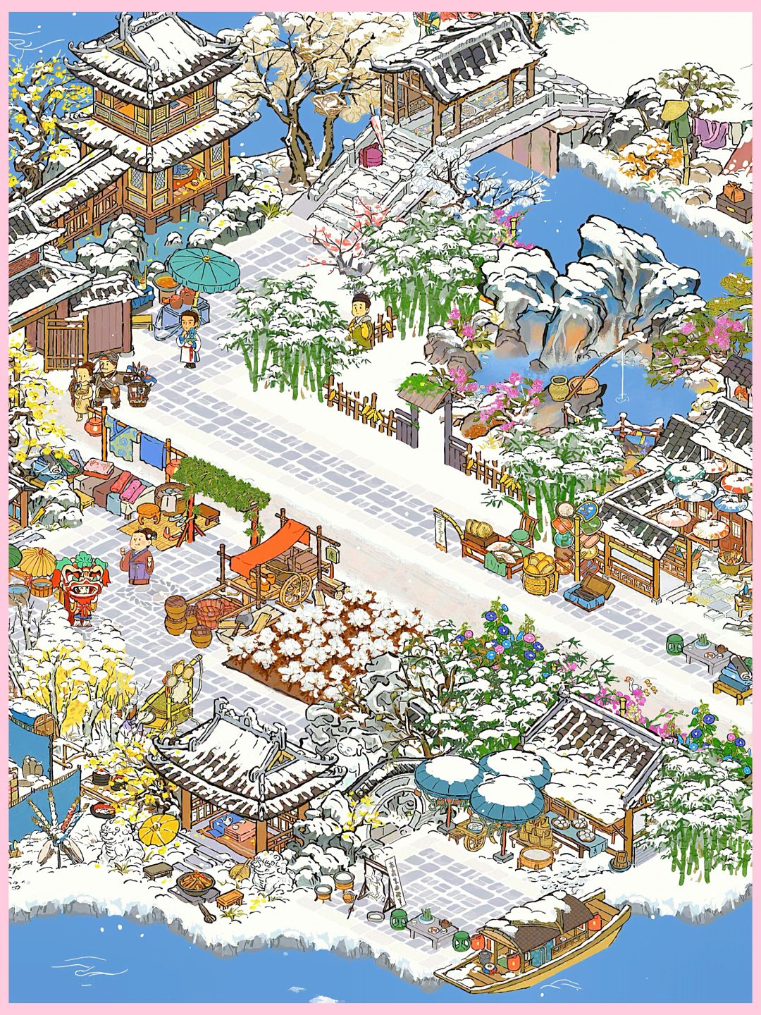 白雪镇重建|唱晚塘 2