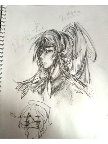 被小程巡检美貌暴击，遂画之