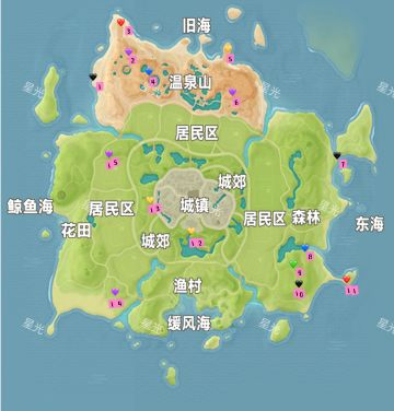 每周粉红泡泡位置刷新位置（4.26-5.2）