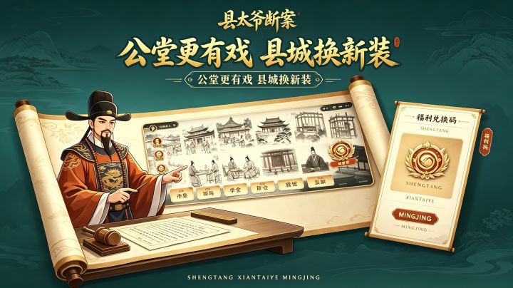 【更新公告】9月6日:公堂更有戏,县城换新装,进群领福利码!截图