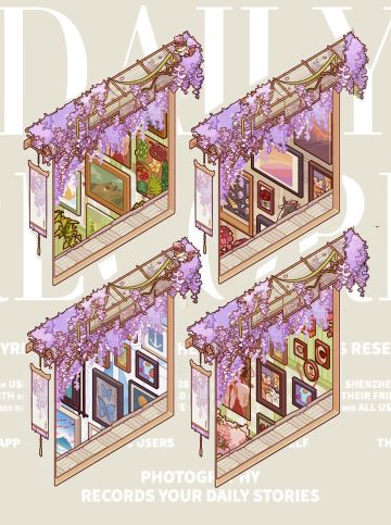 临水花窗里的画！