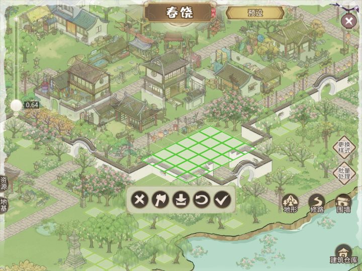今天更新之后，野生桃林（包括大和小）都无法显示。实际建筑还在，只是一片空地。截图