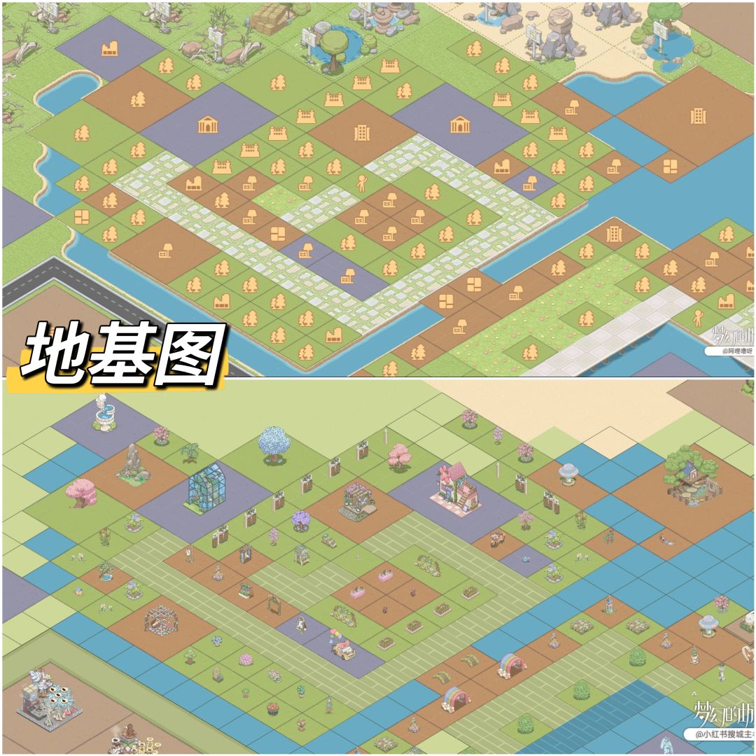 【梦幻的城】🌸花店与温室｜附地基图 5