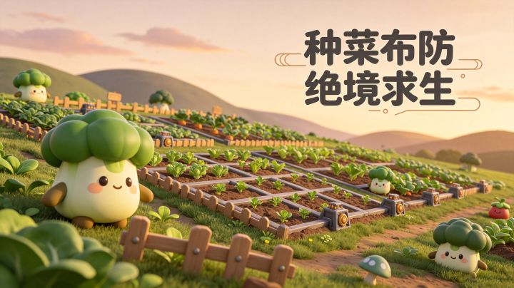 《菜菜搜打撤》一边耕种一边御敌，你会如何规划生存路线？截图