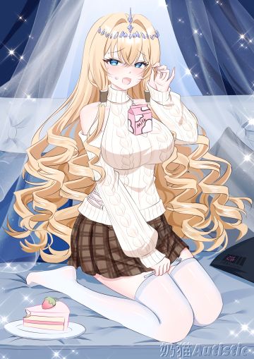 【绘画】皇冠真的没有在吃蛋糕～～～