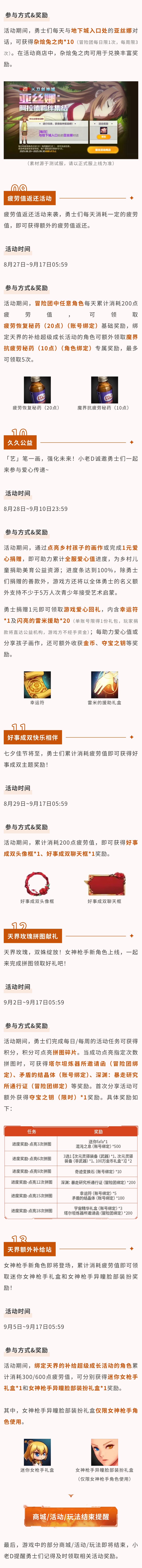 【版本前线】8月20日新版本活动爆料 3