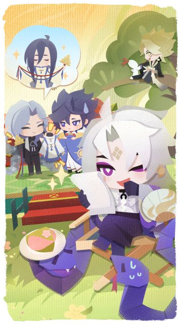 蛇神大人上任成为新的编剧，担起了构思与编写剧本的重任。情节的设置都要迎合人间的喜好，让小纸人涂颜料也是工作需要~风靡盛行的演绎桥段被完美拿捏，精彩的戏目即将上演！
◇神堕八岐大蛇-主导◇
庭院的小剧场来来去去都是那几样，大伙早就看腻了。扛不住小妖怪们的央求，卡米酱终于松口，同意为小剧场增加新戏目。
此消息一出，八岐大蛇横空出世，高调接下编写新剧本的重任。从前被演来演去的蛇神大人终于翻身做主了，先把