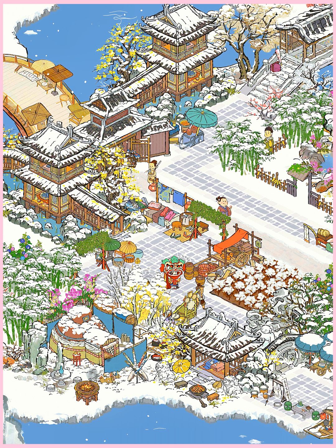 白雪镇重建|唱晚塘 3