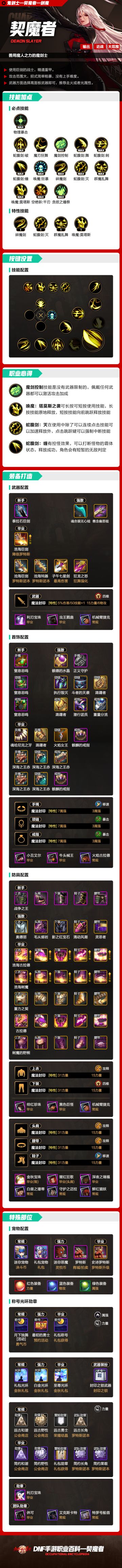 契魔者职业百科（困难罗特斯版本）